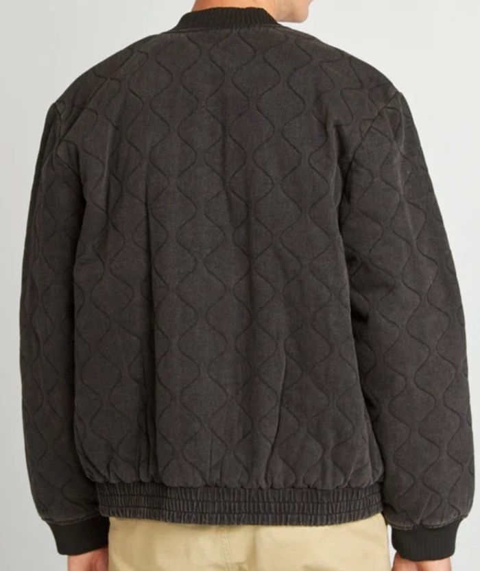 Veste aviateur matelassé gris foncé - photo numéro 3