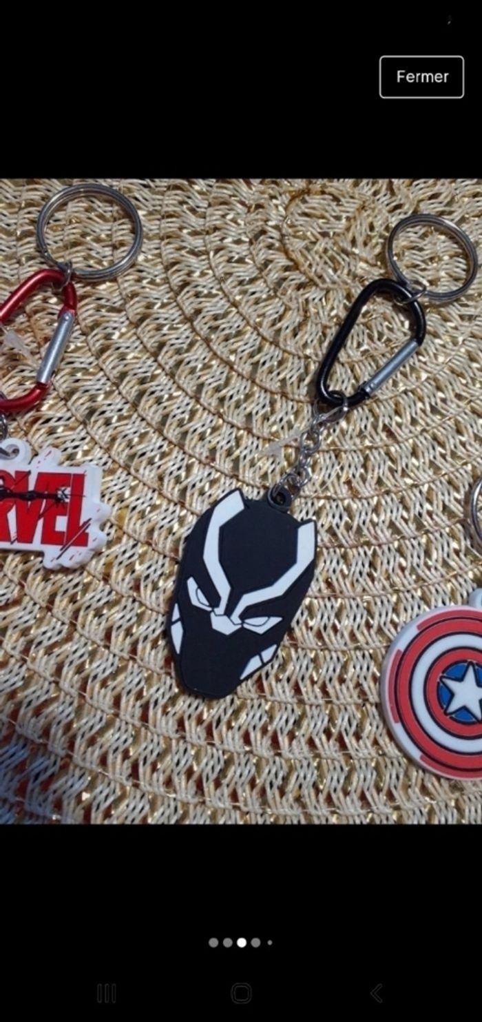 Lot de 3 portes cles marvel garçon 3 modèles - photo numéro 3