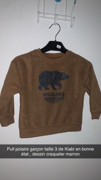 Pull polaire garçon taille 3 ans