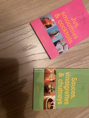Lot Livres vinaigrettes chutney et cocktails jus smoothies