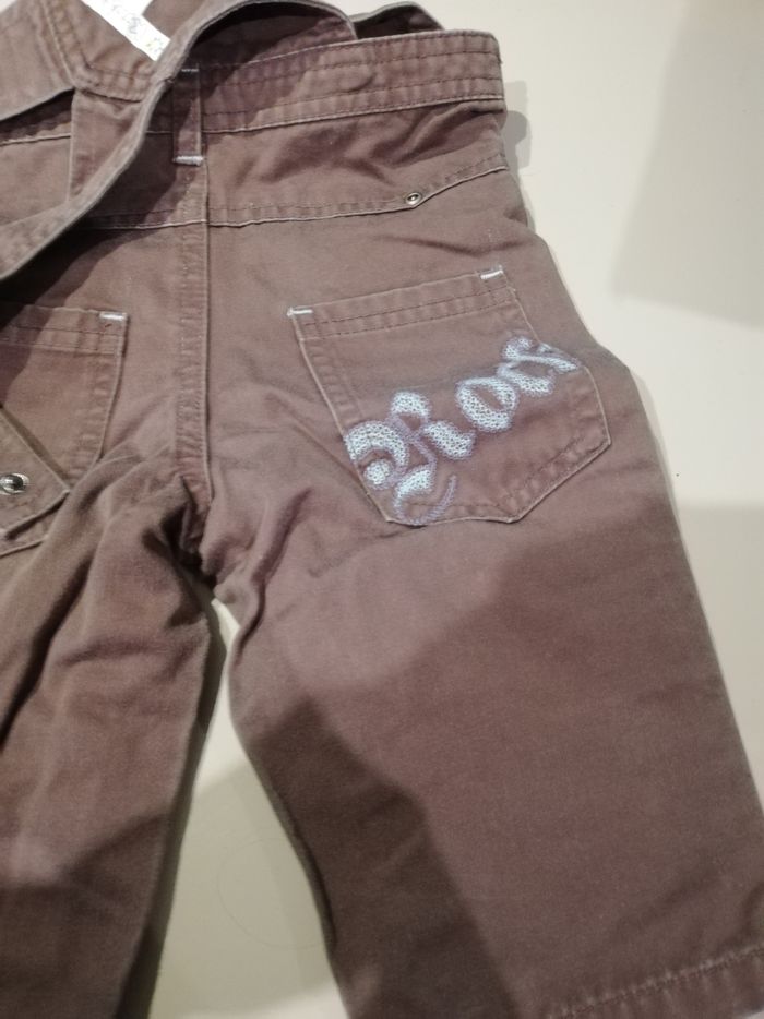 Salopette garçon marron Kitchoun 9 mois - photo numéro 3