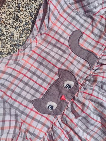 Jolie blouse à carreaux Dpam 6 mois