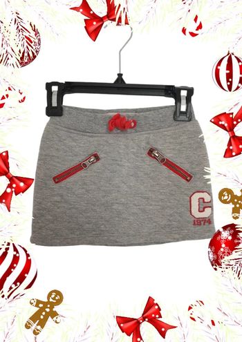 Jupe grise rouge enfant fille creeks taille 4 ans