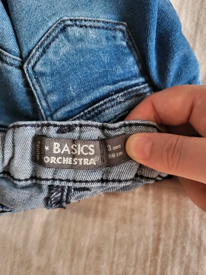Jupe denim fille 3 ans rentrée scolaire automne hiver - photo numéro 4