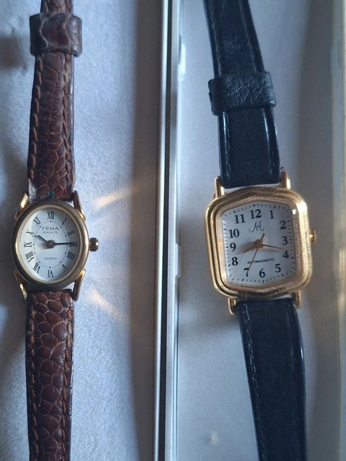 Lot de 2 montres vintage pour collectionneur