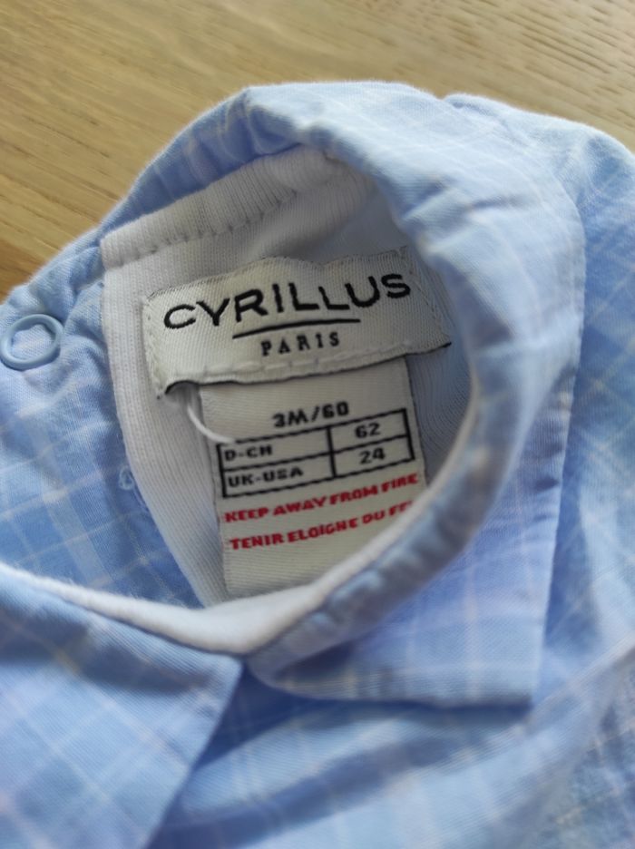 Body avec chemise intégrée Cyrillus 3 mois - photo numéro 2