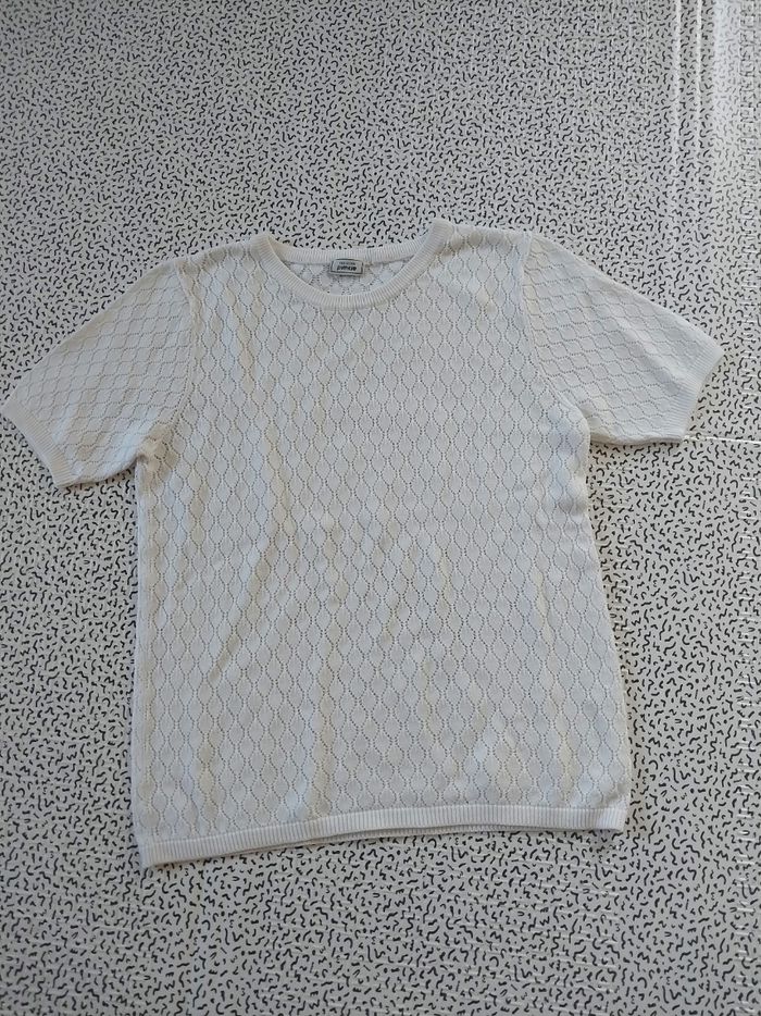 Pull fin ajouré blanc Pimkie Taille S - photo numéro 6