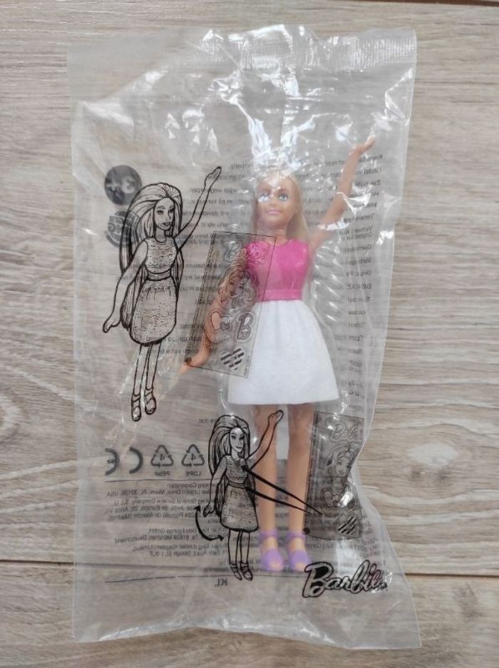 Mini barbie rose et blanc