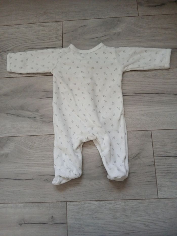 Pyjama velours ~ Chocolatine ~ 1mois (54cm) - photo numéro 2