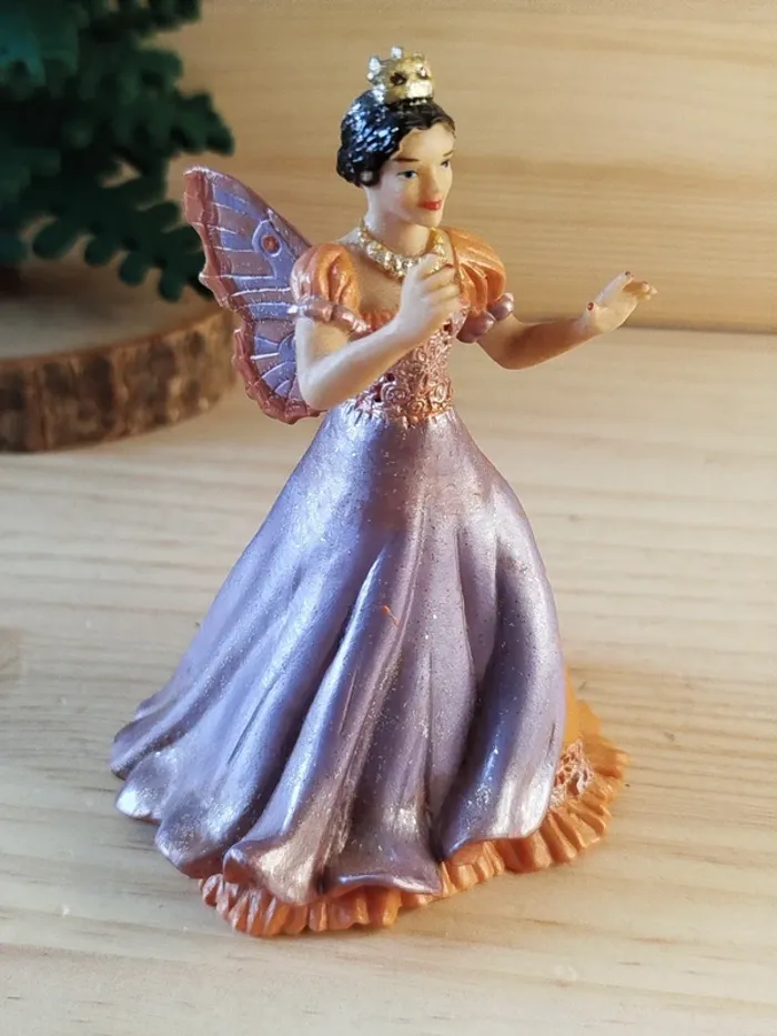 PAPO Princesse elfe brune figurine personnage femme brune - photo numéro 3