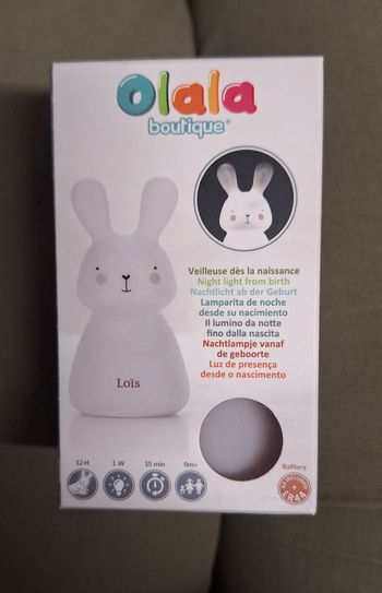 Veilleuse lapin loïs pile