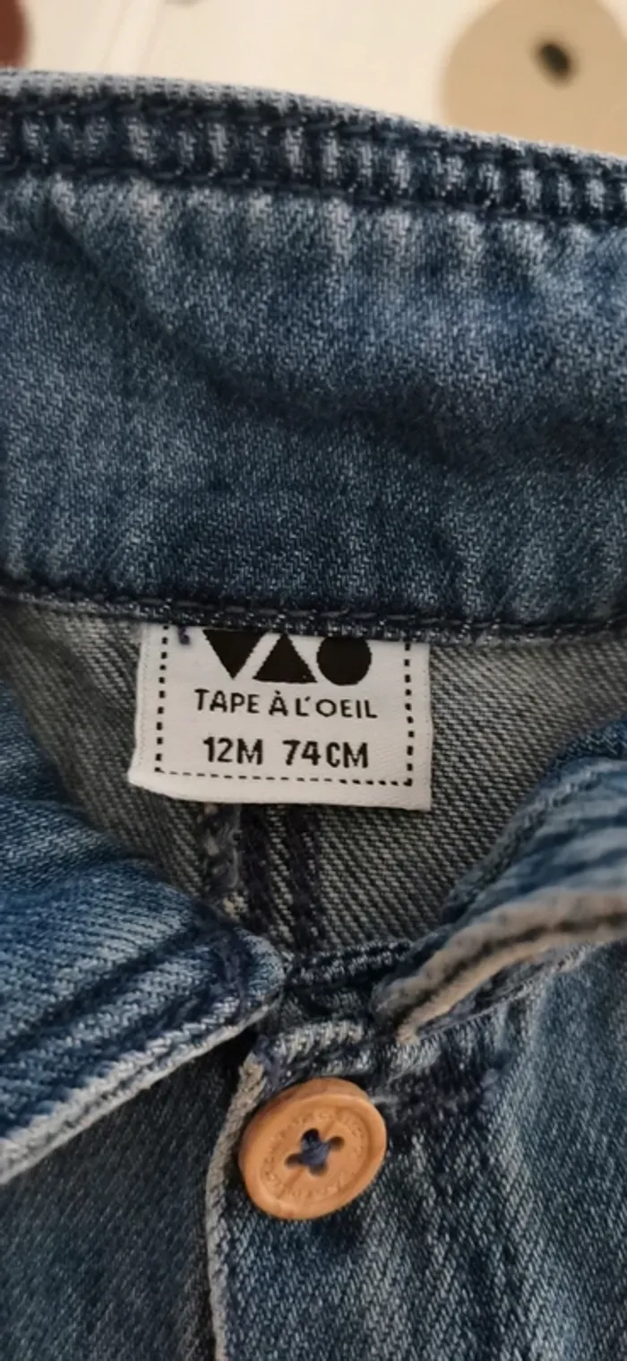 Veste jeans 12 mois - photo numéro 2