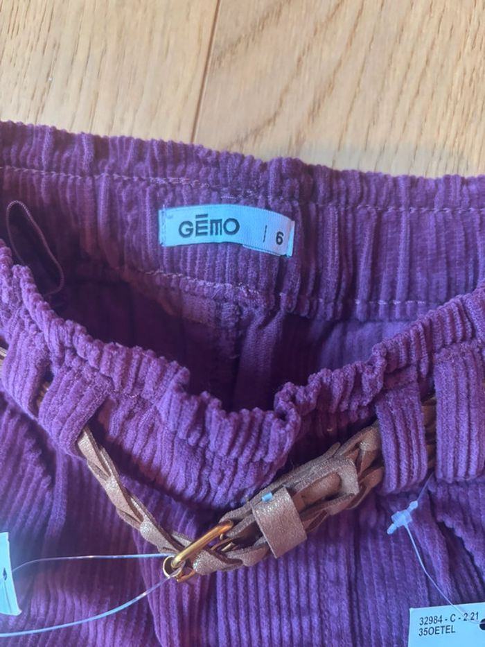 Neuf - Short velours Gemo - photo numéro 4