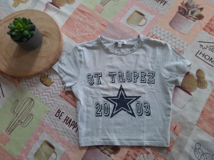 Tee-shirt crop top