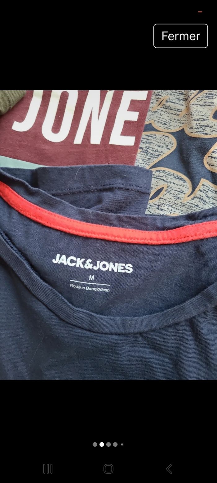Lot de 5 tee shirt Jack jones - photo numéro 2