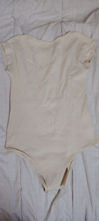 Body beige côtelé Kiabi - taille M