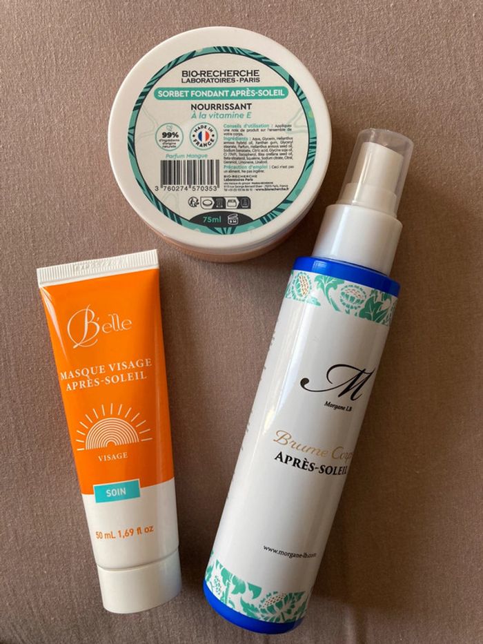 Après soleil visage corps