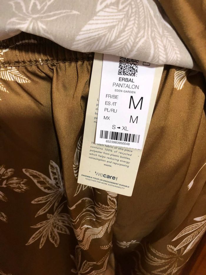 Ensemble déshabillé et pantalon ocre etam -  n e u f s - photo numéro 6