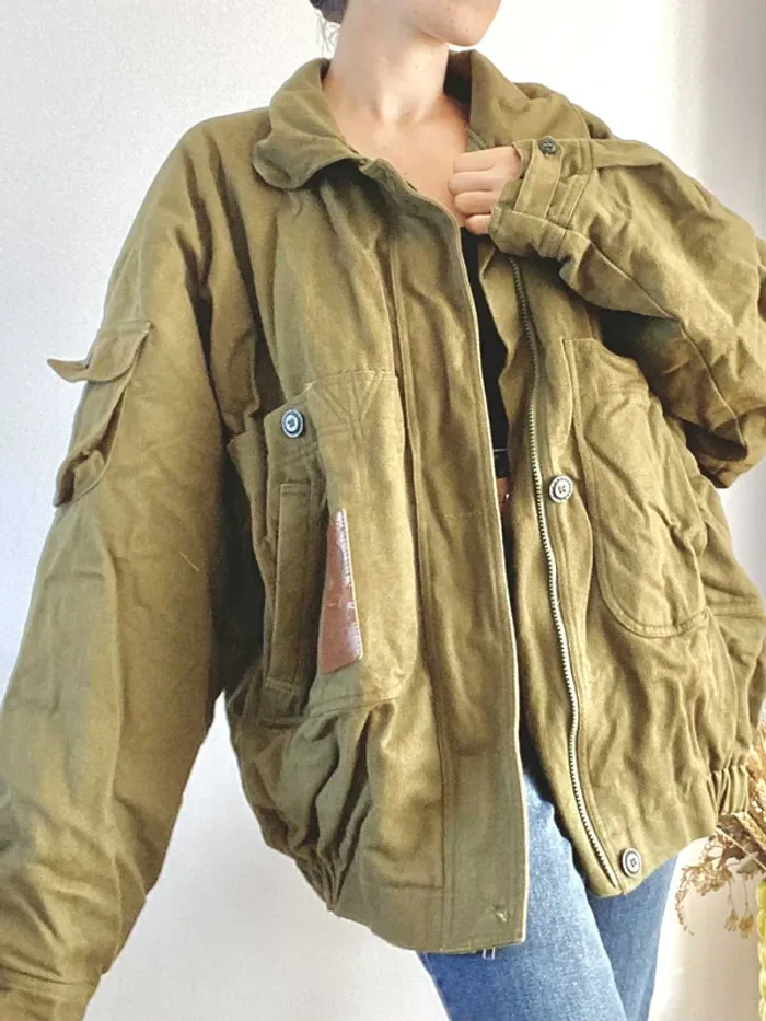 Bomber Vintage en taille L - Très bon état/bon état - photo numéro 4