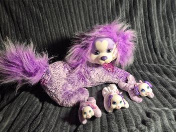 Rare Puppy Surprise violette complète avec ses 3 adorables chiots ! 🐶💜