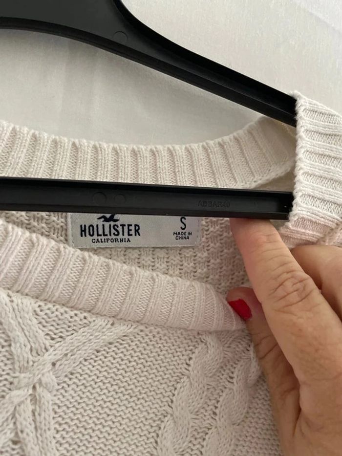 Autres pull-over & sweat-shirts Hollister crème taille S - photo numéro 2