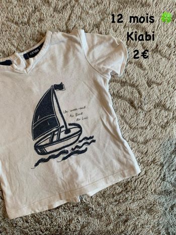 T-shirt 🍀 12 mois 🍀 Kiabi