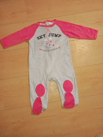 TeX pyjama velours 12 mois tb etat
