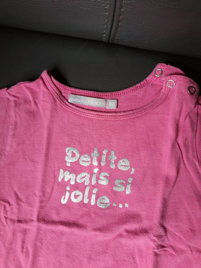 Tee-shirt manches courtes fille 2 ans - photo numéro 2