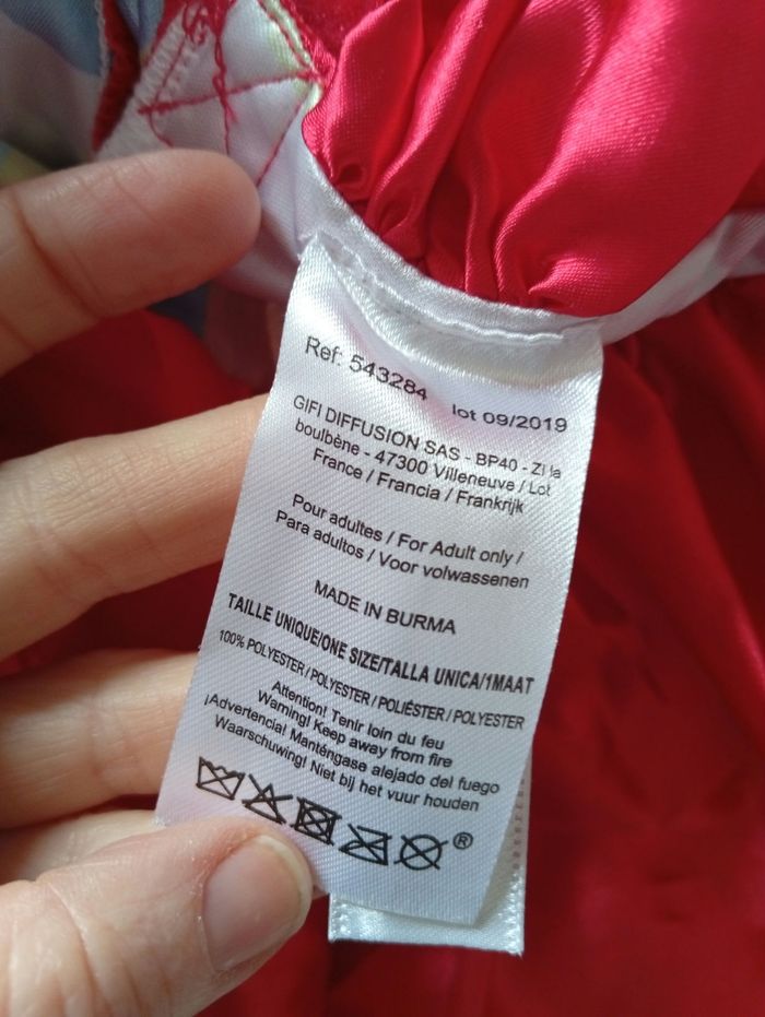 Combinaison de clown multicolore L - photo numéro 8