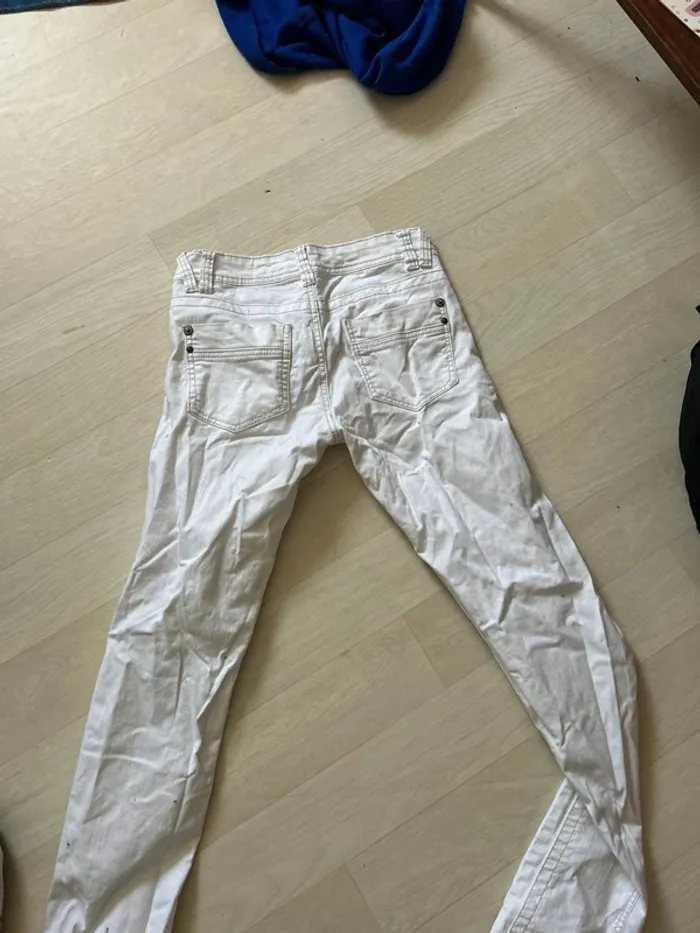 Skinny fit blanc taille basse - photo numéro 3