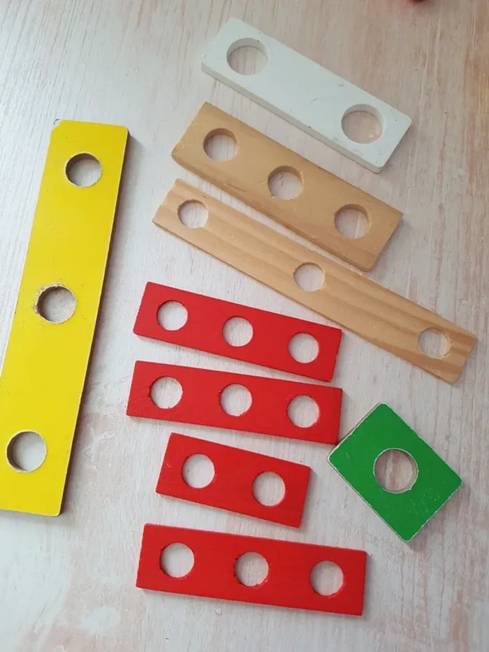 Coffret établi Bricolo de Janod et outils en bois - photo numéro 6