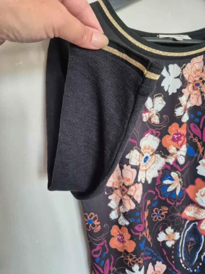 T-shirt fleurie Grain de Malice taille s - photo numéro 6