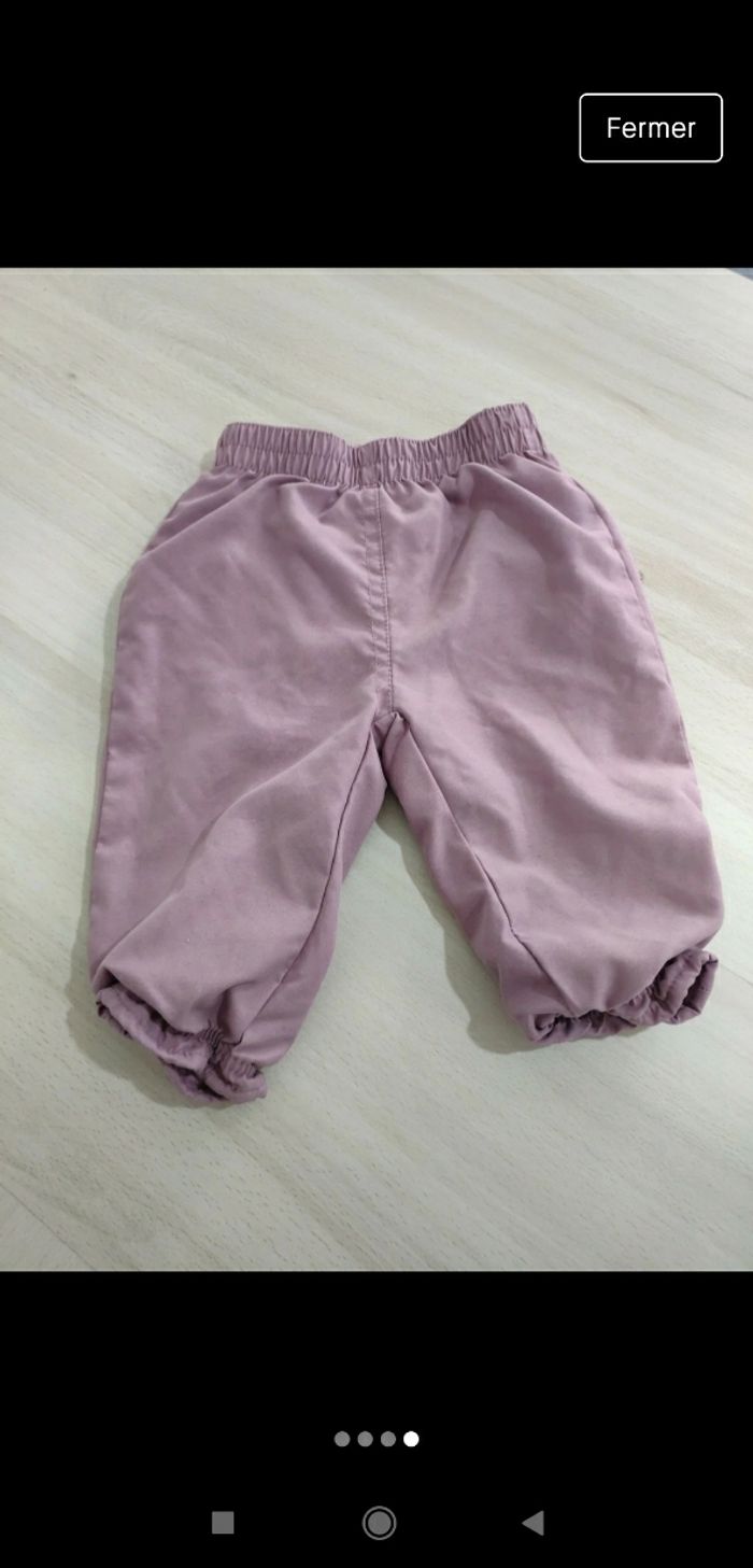 Lot 2 pantalons fille 6 mois - photo numéro 4