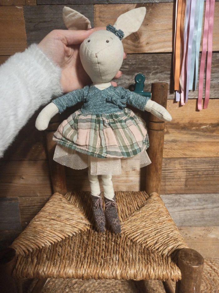 Peluche lapin Victorine Moulin roty la petite école de danse tbe - photo numéro 4