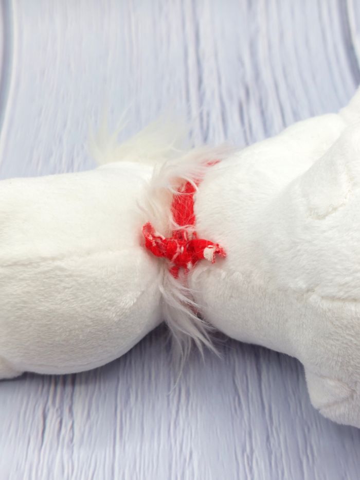 Peluche doudou chien Idéfix bandana rouge pois 20 cm 2019 éditions Albert René - photo numéro 5