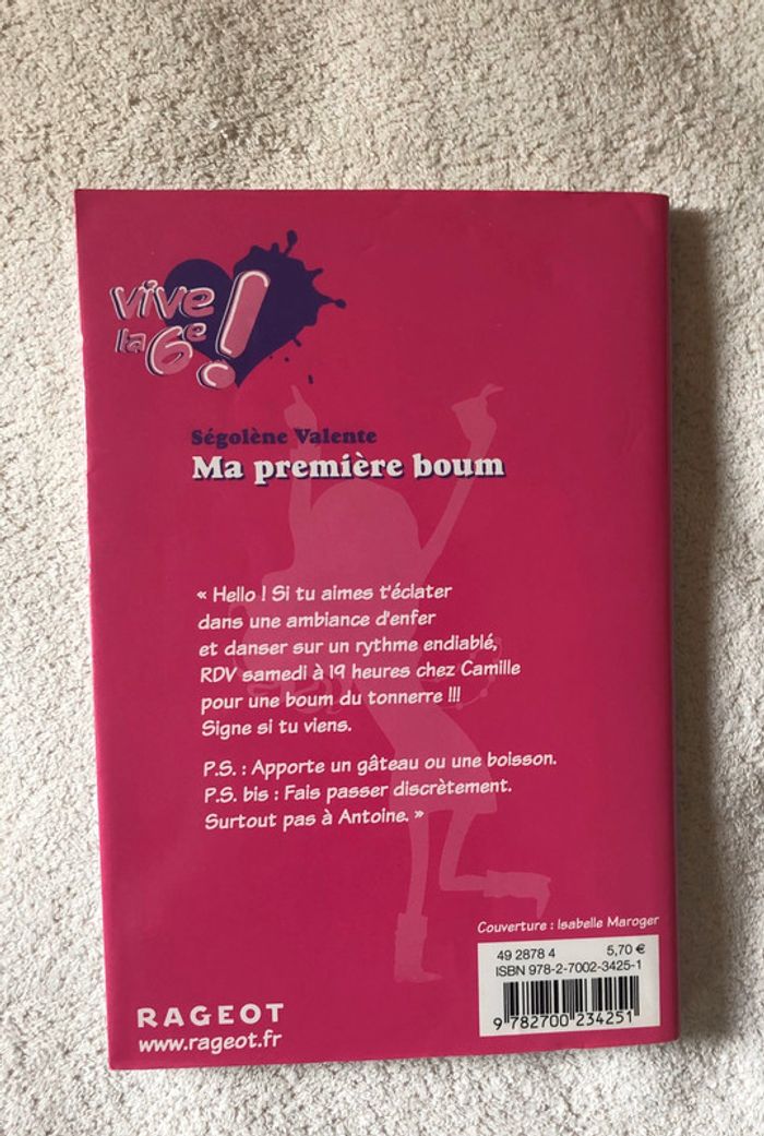 Livre ma première boum - photo numéro 2