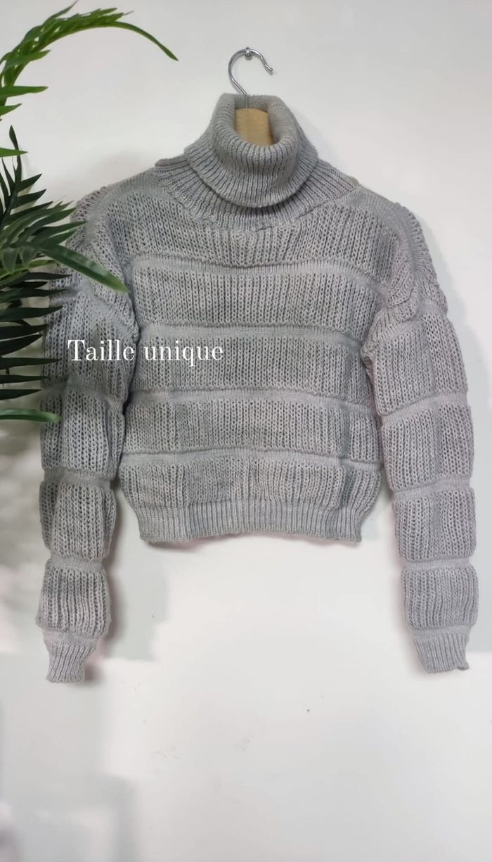 Pull hiver en maille femme - photo numéro 2