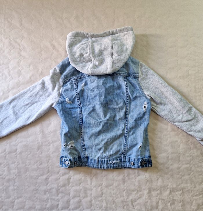 Veste en jeans et tissu , à capuche , femme, Tally Weijl , taille S - photo numéro 3