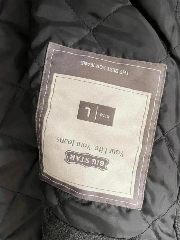 Veste homme big star gris/noir taille L - photo numéro 7