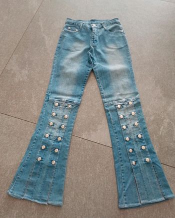 Pantalon jean évasé original femme S 36