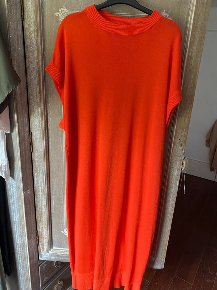 Robe maille orange neuve
