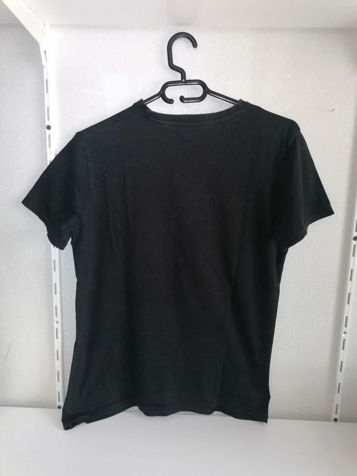 Tee-shirt noir S-16ans 164.176cm Kiabi - photo numéro 4