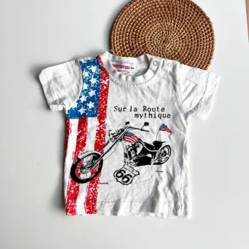 Tee shirt manches courtes moto 6 mois