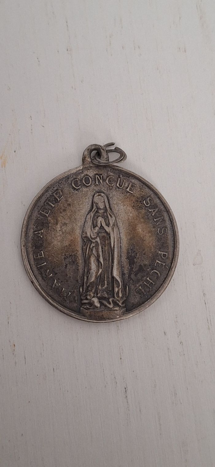Médaille ancienne religion ,marie,M.A D'encausse 1886 - photo numéro 1