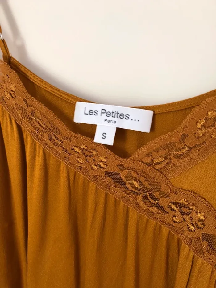 Robe à bretelle mi-longue ocre Les Petites taille S - photo numéro 2