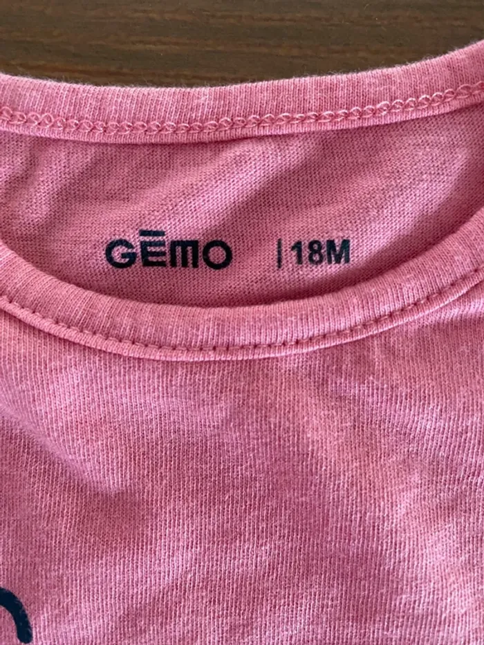 T-shirt manche longue gemo rose - photo numéro 4