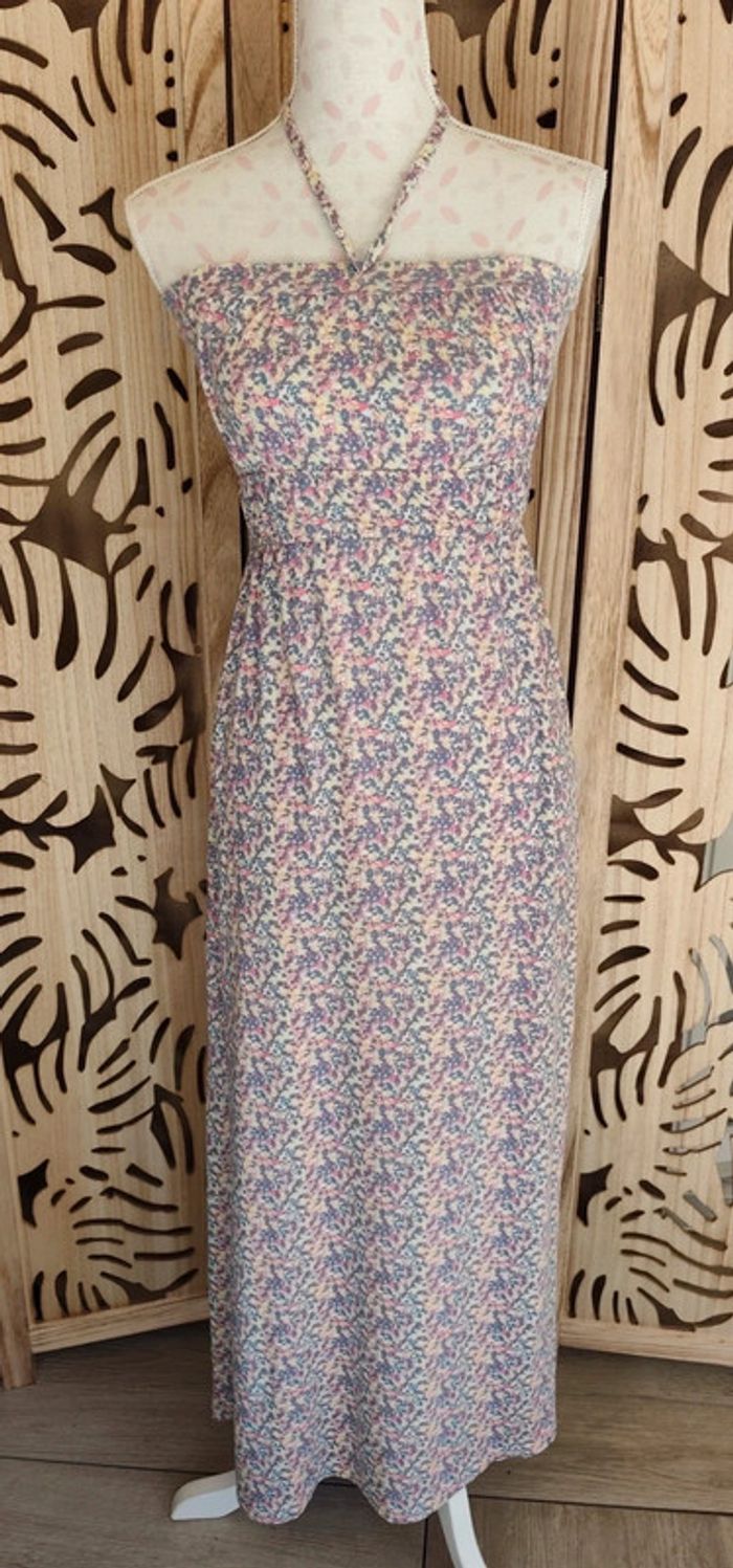 Robe longue à motifs fleuris, taille 38/40, K Woman - photo numéro 2