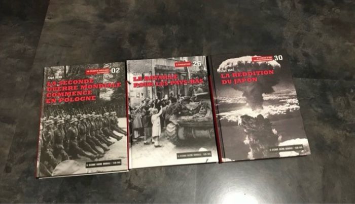 3 très beaux grands livres sur la seconde guerre mondiale 1939-1945