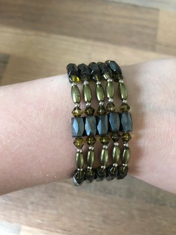 Bracelet aimanté vert