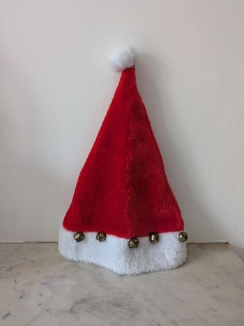 Bonnet grelots  rouge et blanc Noël